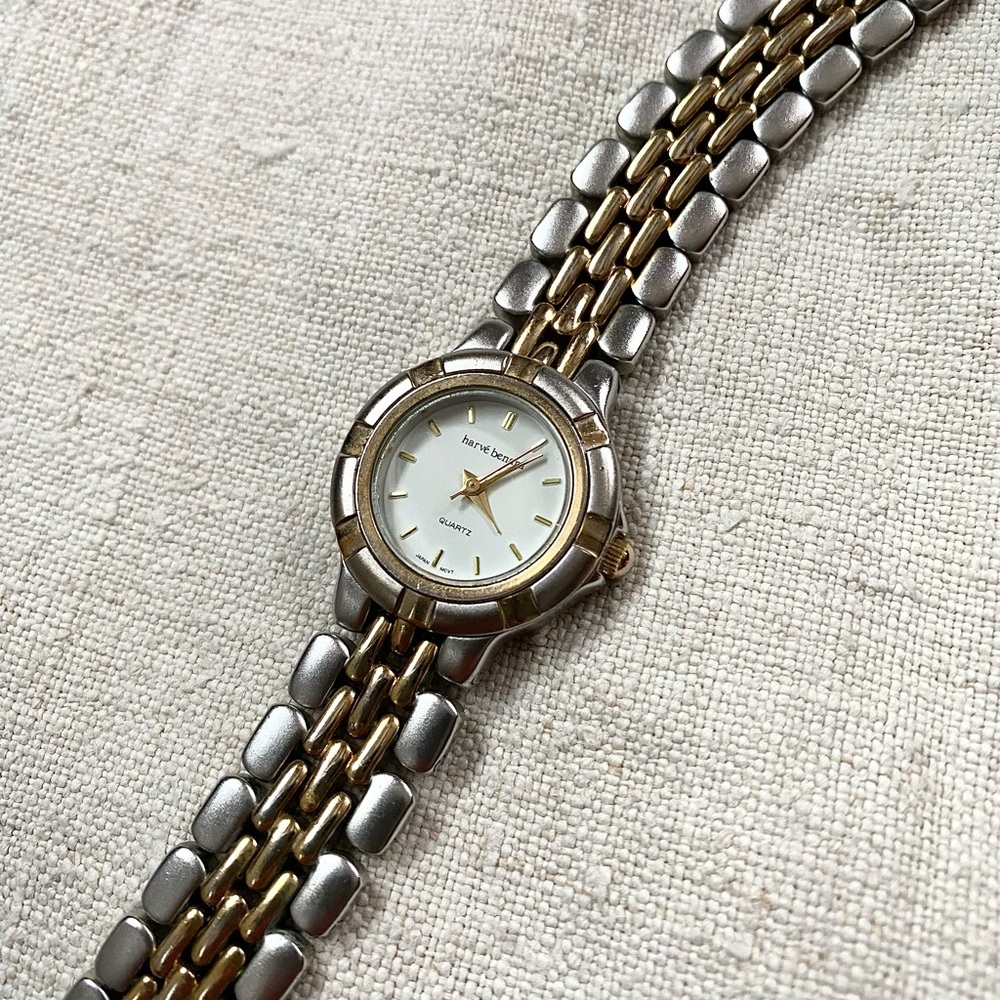 VTG Harvé Benard Two-Tone Watch